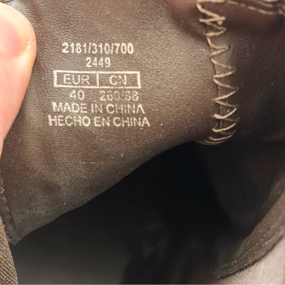Zara Brown Chelsea Boots Suede Nubuck Ankle Boots Size EU 40 - Picture 5 of 6